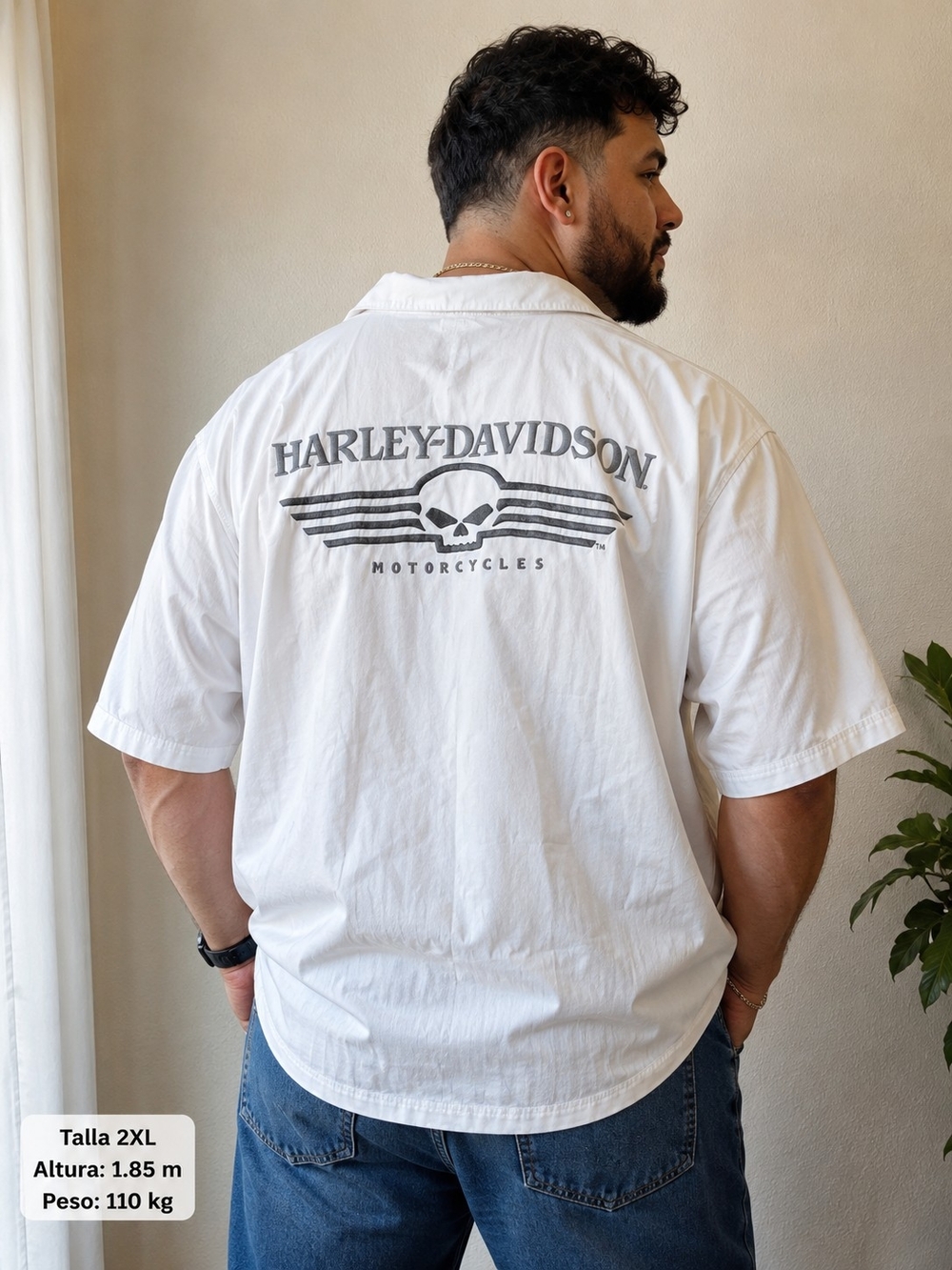 Harley-Davidson Men's White Short Sleeve Logo Shirt